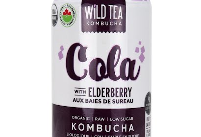 Wild Tea Kombucha Soda - Elderberry Cola Kombucha